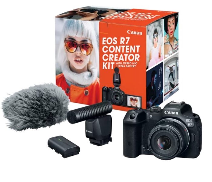 Canon R7 APS-C Mirrorless Digital Camera Content Creator Kit