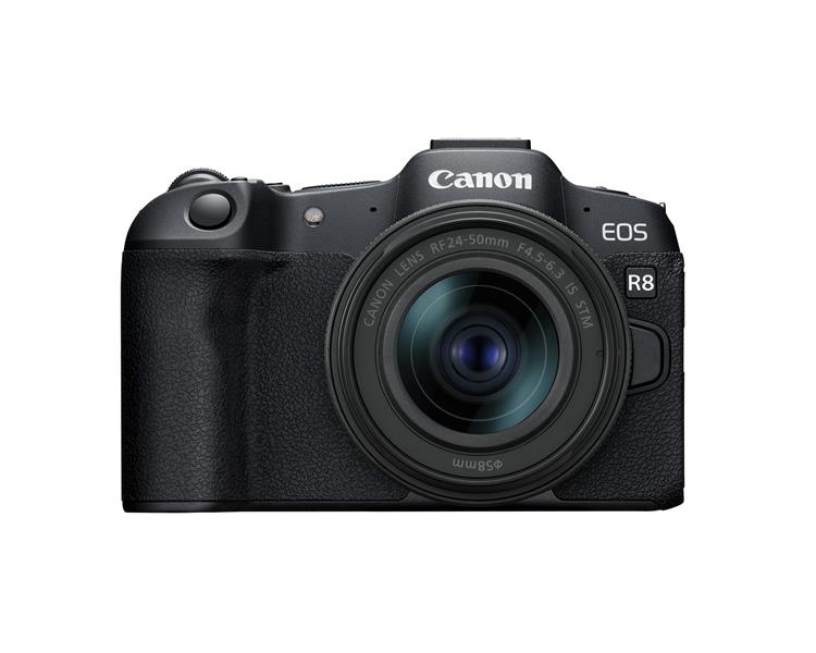 Canon R8 Mirrorless Digital Camera with RF24-50mm F4.5-6.3 IS STM Kit