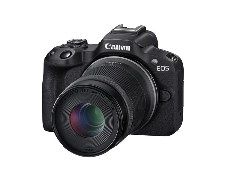 Canon EOS R50 APS-C Mirrorless Digital Camera (Black) with RF-S18-45mm F4.5-6.3 IS STM and RF-S55-210mm F5-7.1 IS STM Kit
