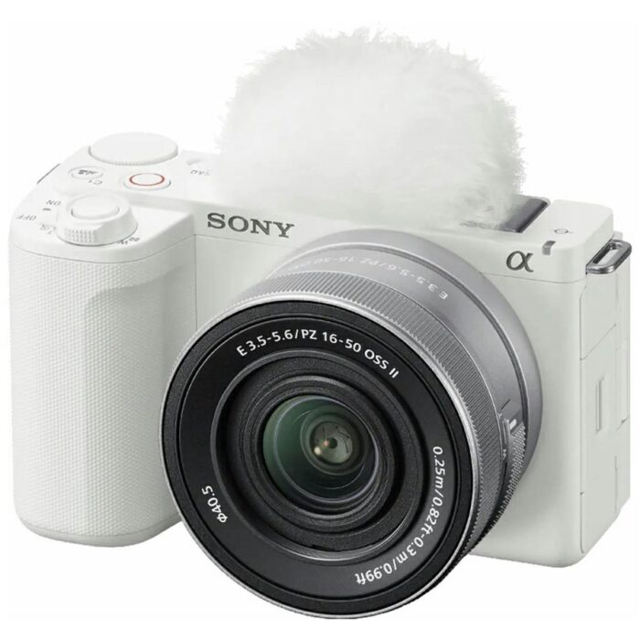 Sony Alpha ZV-E10 II APS-C Mirrorless Interchangeable Lens Vlog Digital Camera with 16-50mm Lens Kit (White)