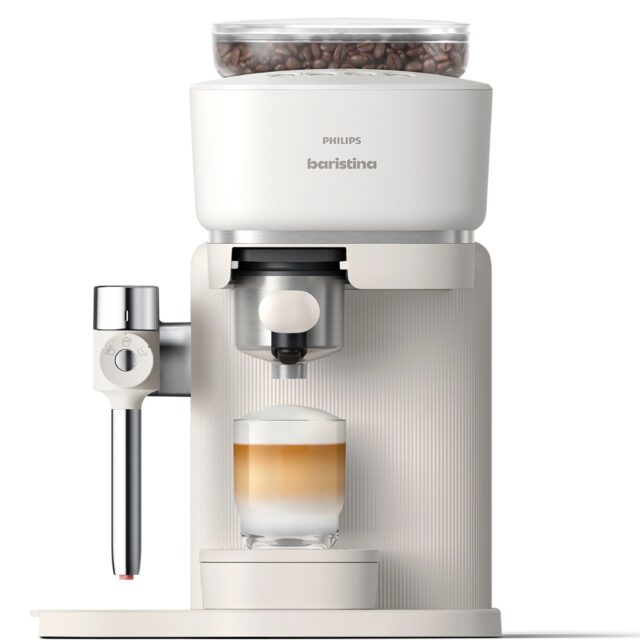 Philips Baristina Latte Semi-Automatic Espresso Machine BAR400/00 (White)