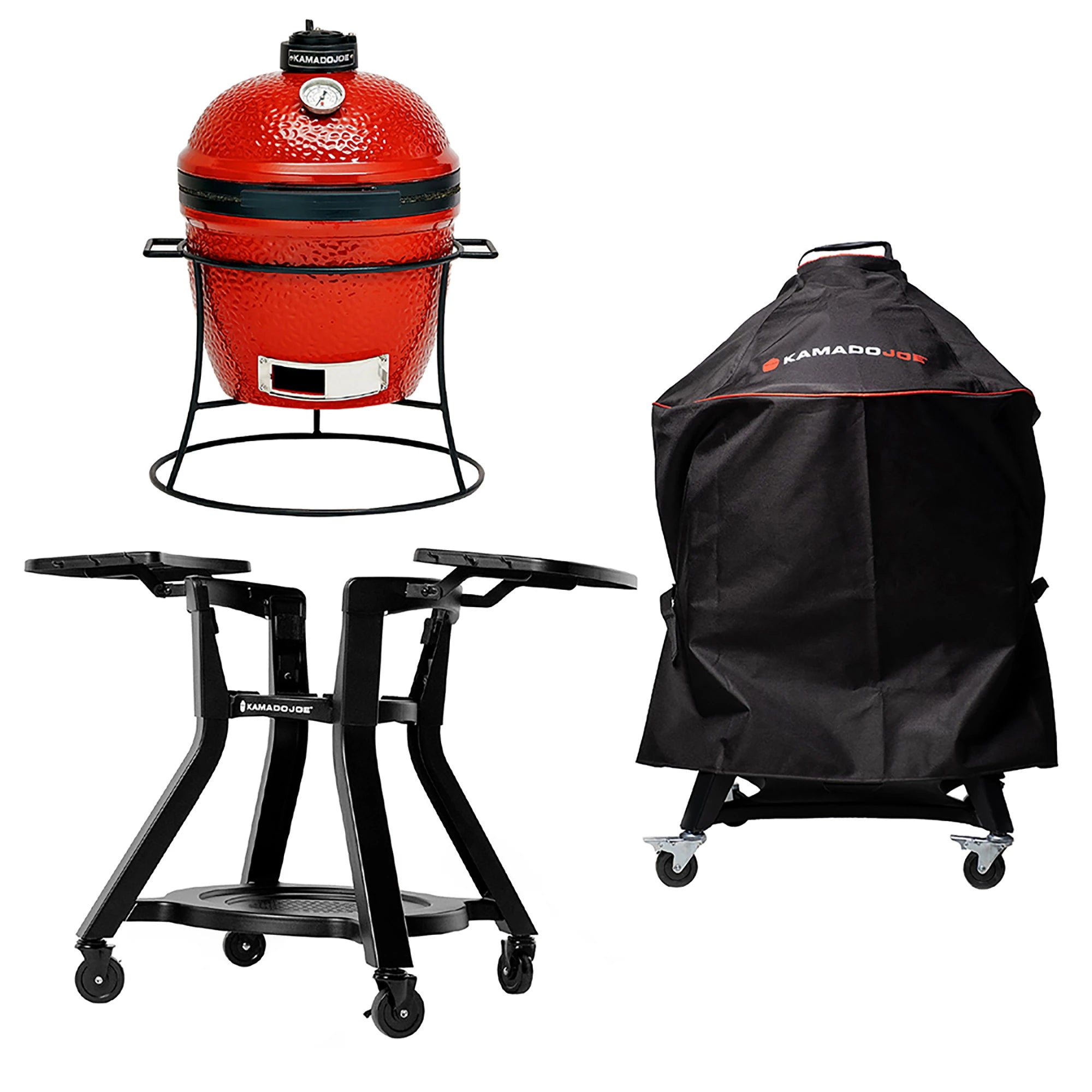 Joe Jr plus Full-Length Cover and Cart with Side Shelves Bundle