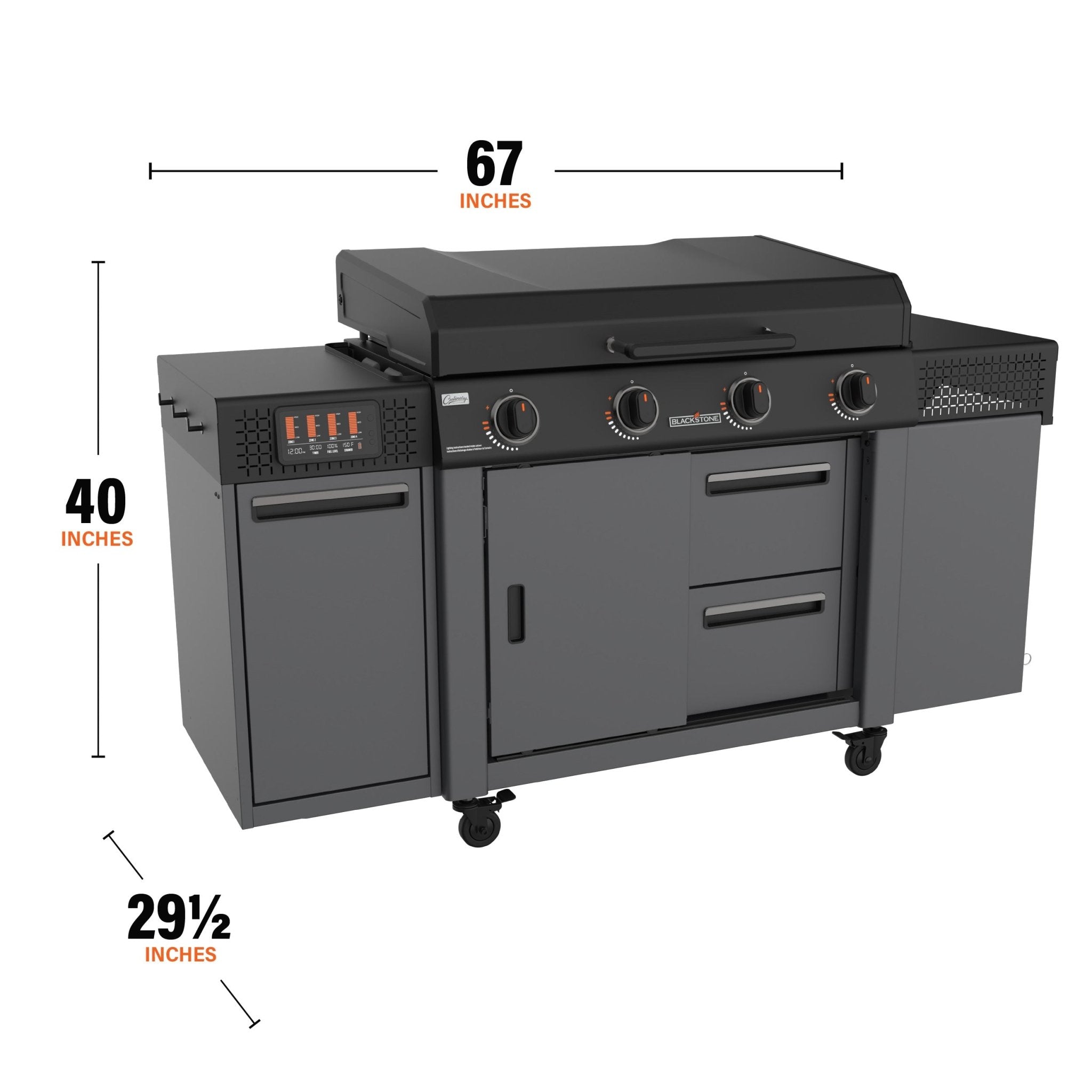 36" Griddle Deluxe with Extendable Side Table - Image 12