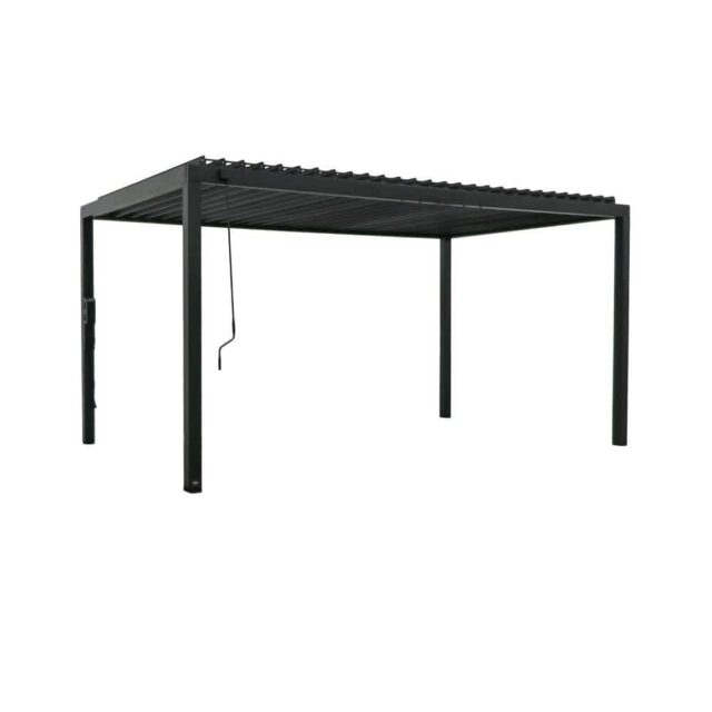 Backyard Discovery Sarasota Galvanized Steel Louvered Pergola