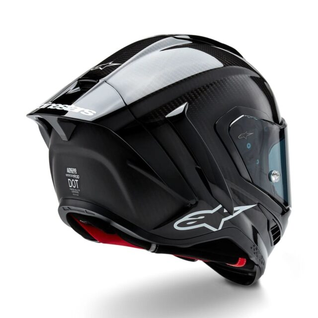 Alpinestars Supertech R10 Element ECE 06 / FIM Full Face Helmet Gloss Black / Carbon / Silver