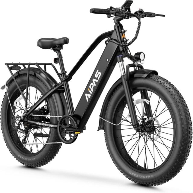 Aipas M2 Xterrain Electric Bike – Matte Black | All-Terrain E-Bike with Powerful Motor
