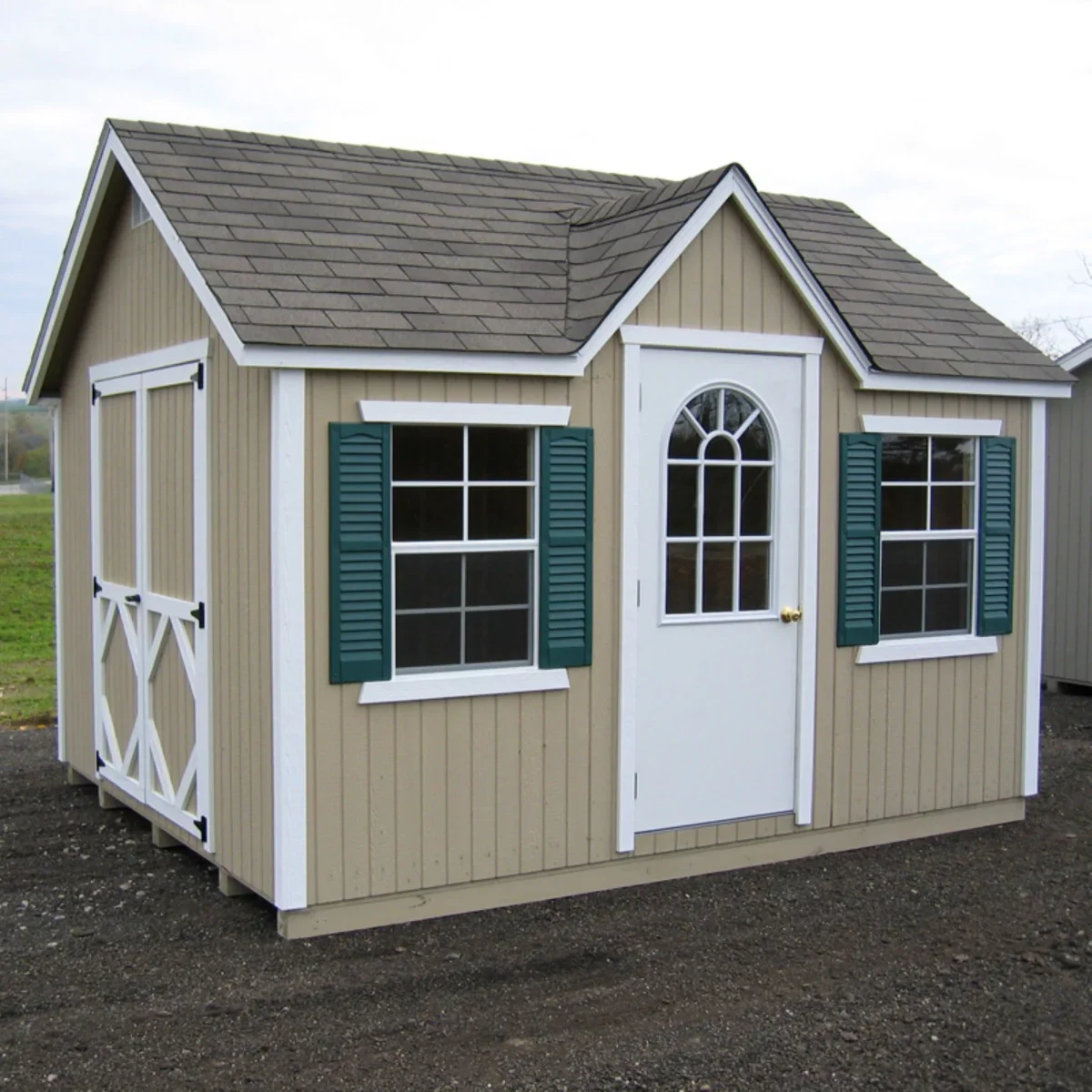 Little Cottage 12 x 10 ft Classic Wood Cottage Panelized Storage Shed - Image 2